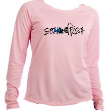 Load image into Gallery viewer, Womens "Catch & Re-Soak" w/custom sleeve scale - Blue Fish L/S