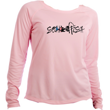 Load image into Gallery viewer, Womens "Catch & Re-Soak" w/custom sleeve scale - USA Flag L/S