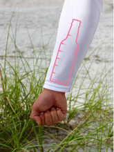 Load image into Gallery viewer, Womens "Catch & Re-Soak" w/custom sleeve scale - Pink Fish L/S