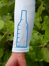 Load image into Gallery viewer, Mens "Catch & Re-Soak" w/custom sleeve scale - Blue Fish L/S