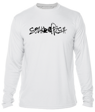 Load image into Gallery viewer, Mens "Catch & Re-Soak" w/custom sleeve scale - L/S