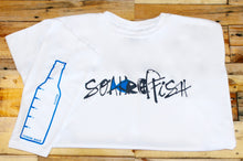 Load image into Gallery viewer, Mens "Catch & Re-Soak" w/custom sleeve scale - Blue Fish L/S